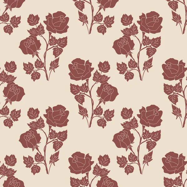 Vektor Blume nahtlose Muster Hintergrund. elegante Textur für Hintergründe. — Stockvektor