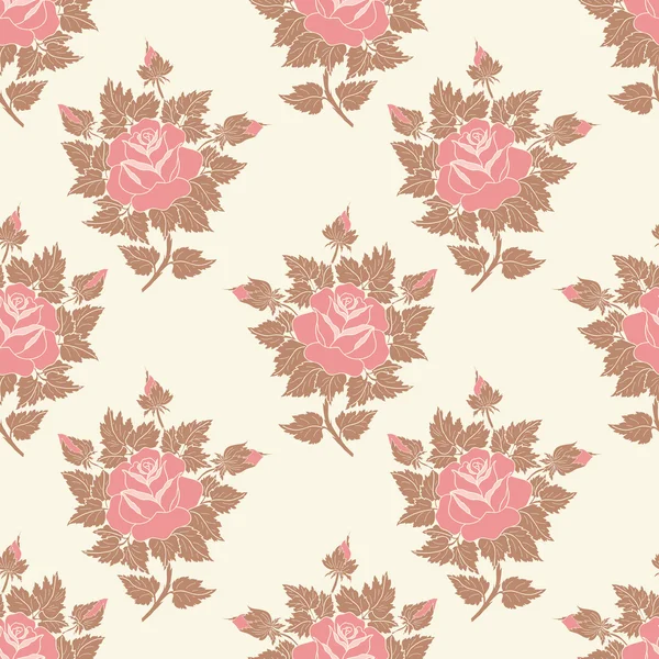 Vektor Blume nahtlose Muster Hintergrund. elegante Textur für Hintergründe. — Stockvektor