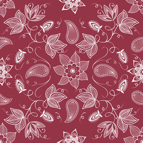 Vector flor elemento patrón sin costura. Textura elegante para fondos . — Archivo Imágenes Vectoriales