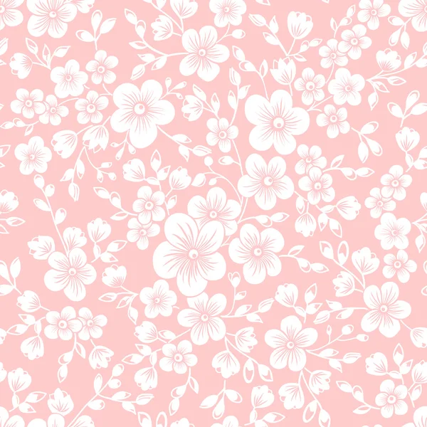 Vector flower seamless pattern element. Elegant texture for backgrounds. — Stock Vector