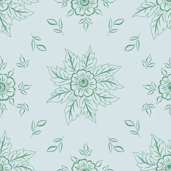 Vektorblume nahtloses Musterelement. Elegante Textur für Hintergründe. — Stockvektor