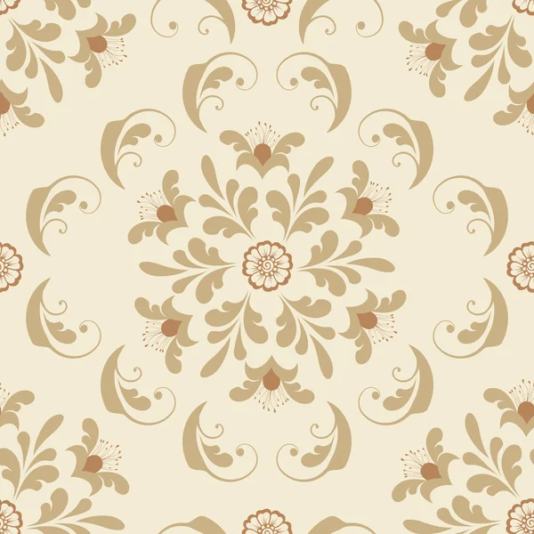 Vector flower seamless pattern element. Elegant texture for backgrounds. — Stock Vector