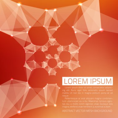tasarlamak vektör arka plan. fütüristik tarzı kartı. Kırmızı ve turuncu renklerde.