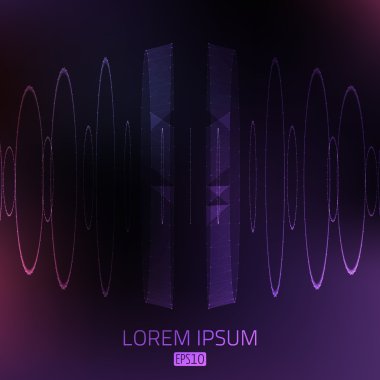 tasarlamak vektör arka plan. fütüristik tarzı card.in mor renk.