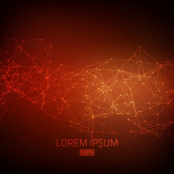 tasarlamak vektör arka plan. fütüristik tarzı kartı. Kırmızı ve turuncu renklerde.