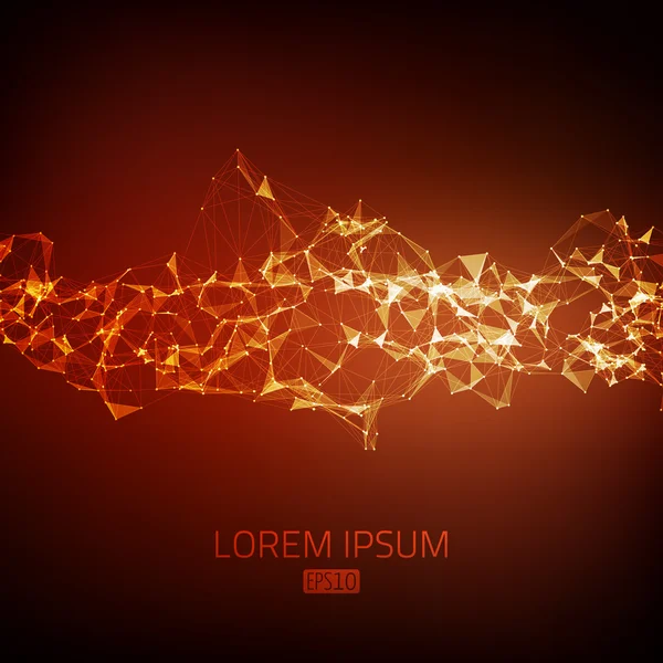 tasarlamak vektör arka plan. fütüristik tarzı kartı. Kırmızı ve turuncu renklerde.