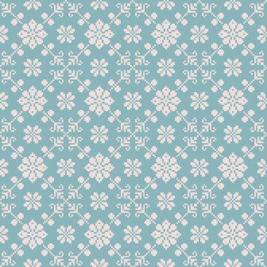 Ukrayna halk seamless modeli süs vektör Illustration. etnik süsleme