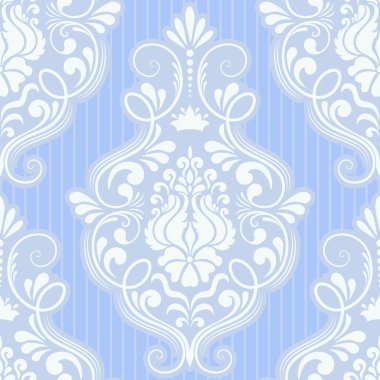 Vektör damaske desen elementi. Duvar kağıtları, arkaplanlar ve sayfa doldurma için zarif lüks dokusu.