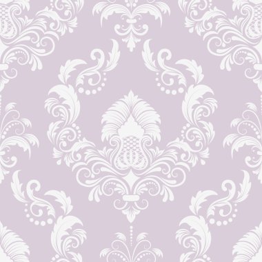 Vektör damaske desen elementi. Duvar kağıtları, arkaplanlar ve sayfa doldurma için zarif lüks dokusu.