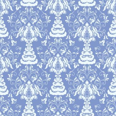 Vektör damaskesiz şablon arkaplanı. Duvar kağıtları, arkaplanlar ve sayfa doldurma için zarif lüks dokusu.