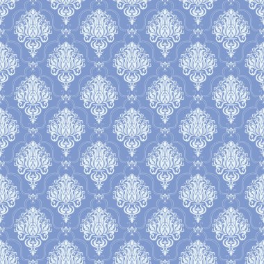 Vektör damaskesiz şablon arkaplanı. Duvar kağıtları, arkaplanlar ve sayfa doldurma için zarif lüks dokusu.