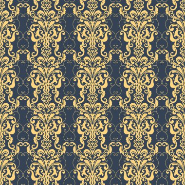 Vektör damaskesiz şablon arkaplanı. Duvar kağıtları, arkaplanlar ve sayfa doldurma için zarif lüks dokusu.