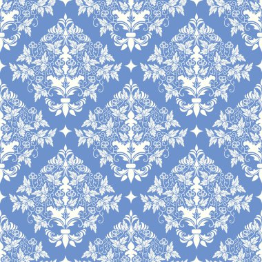 Vektör damaskesiz şablon arkaplanı. Duvar kağıtları, arkaplanlar ve sayfa doldurma için zarif lüks dokusu.