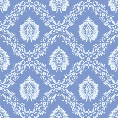 Vektör damaskesiz şablon arkaplanı. Duvar kağıtları, arkaplanlar ve sayfa doldurma için zarif lüks dokusu.