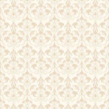 Vektör damaskesiz şablon arkaplanı. Duvar kağıtları, arkaplanlar ve sayfa doldurma için zarif lüks dokusu.