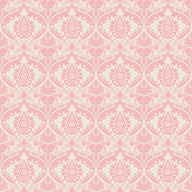 Vektör damaskesiz şablon arkaplanı. Duvar kağıtları, arkaplanlar ve sayfa doldurma için zarif lüks dokusu.