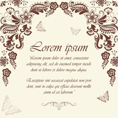 Hint mehndi tarzı soyut çiçek öğeleri vektör. soyut kına çiçek vektör çizim. tasarım öğesi.