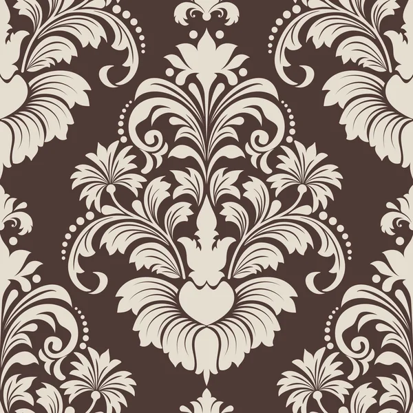 Vektör damaske desen elementi. Duvar kağıtları, arkaplanlar ve sayfa doldurma için zarif lüks dokusu.