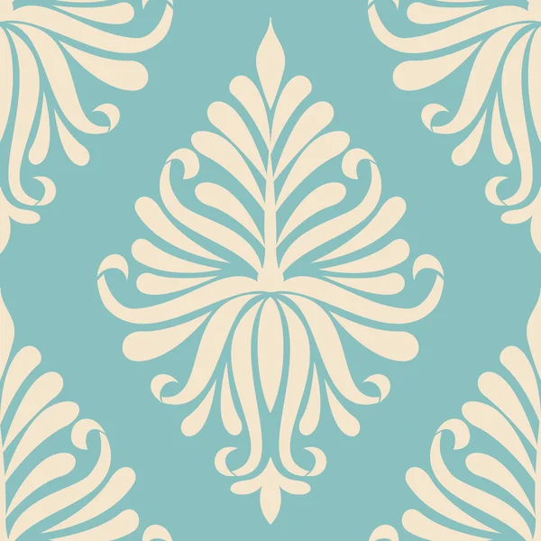 Vector damask seamless pattern element. Elegant luxury texture for wallpapers, backgrounds and page fill. — Stock Vector