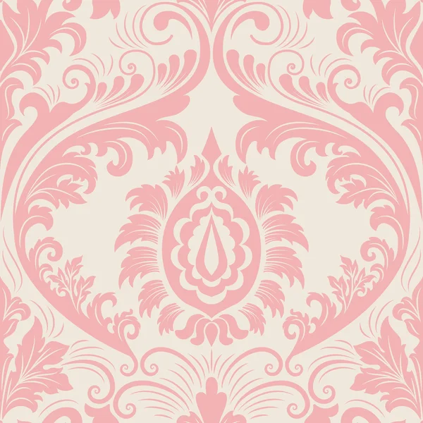 Vector damast naadloos patroon element. Elegante luxe textuur voor wallpapers, achtergronden en pagina vullen. — Stockvector