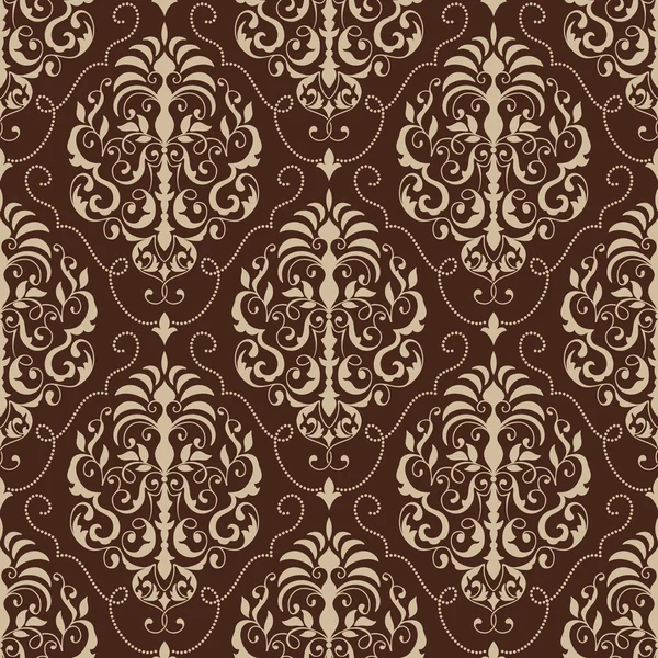 Vektor damask sømløs mønster baggrund. Elegant luksus tekstur til wallpapers, baggrunde og side fyld. – Stock-vektor