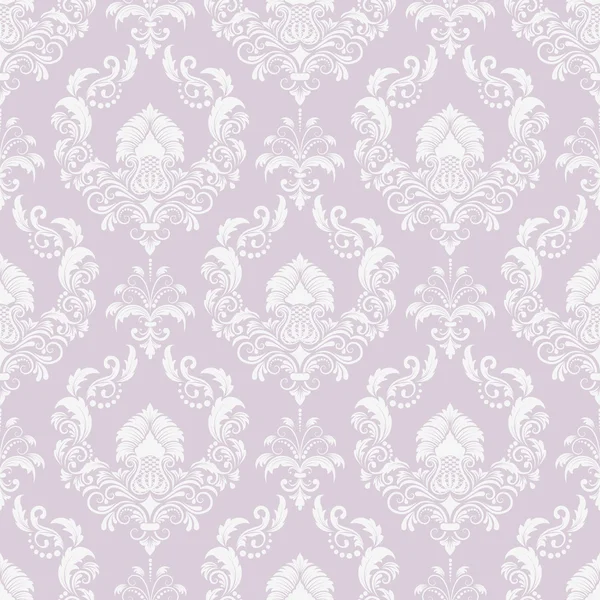 Vektor Damask hladký vzor pozadí. Elegantní luxusní textura pro tapety, pozadí a stránku výplně. — Stockový vektor