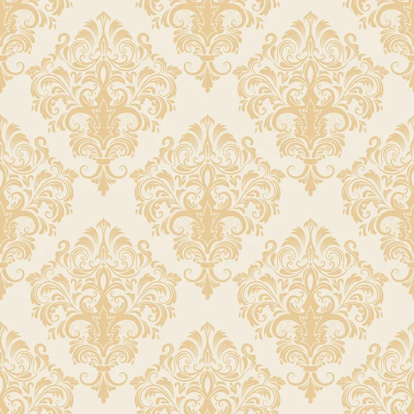 Vector damask seamless pattern background. Elegant luxury texture for wallpapers, backgrounds and page fill. — Stock Vector