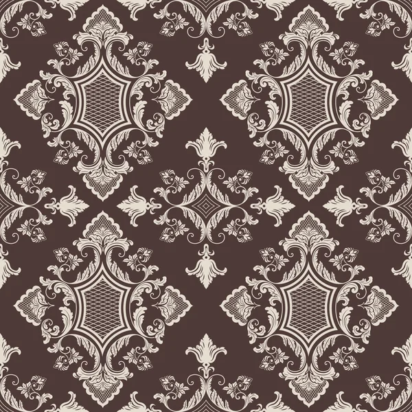 Vektor damask sømløs mønster baggrund. Elegant luksus tekstur til wallpapers, baggrunde og side fyld. – Stock-vektor