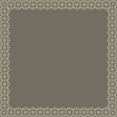 vektör güzel kare çerçeve çiçek.