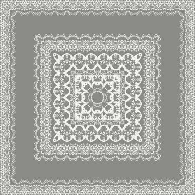 vektör güzel kare çerçeve çiçek.