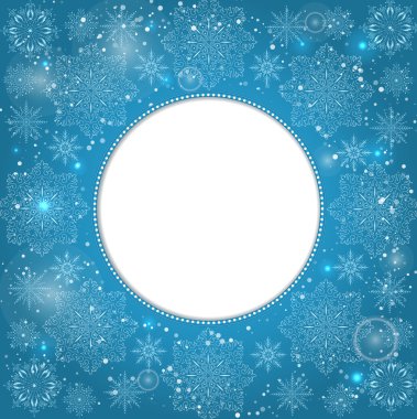 vektör davetiyeli kar taneleri.