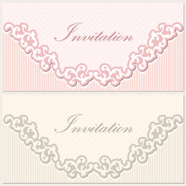 Invitation ou carte de mariage avec fond de fleur — Image vectorielle