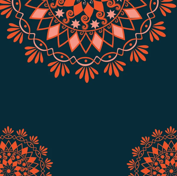 De fundo Vector vintage com elementos florais — Vetor de Stock