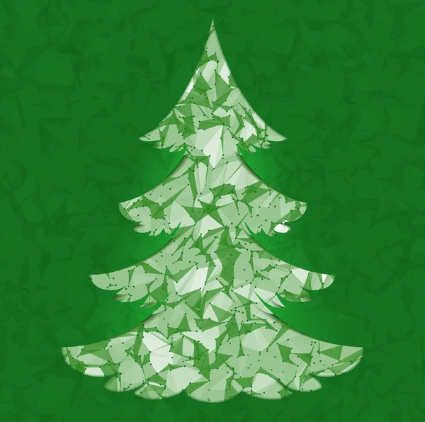 Christmas tree. Pine tree isolated. — Stock Vector