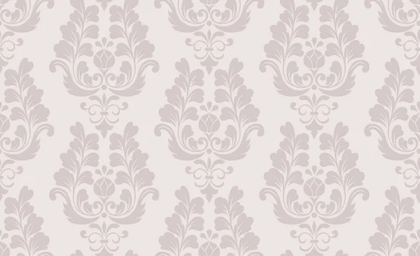 Damask seamless pattern element. Vector floral damask ornament vintage illustration. — Stock Vector