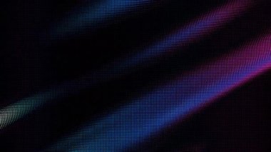 Renkli noktaların döngü dalgaları. Nokta dizisinin dijital veri sıçraması. Fütürist pürüzlü UI elementi