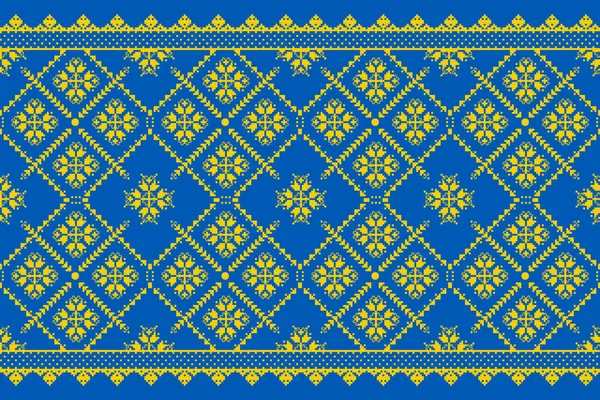 Illustration vectorielle de motifs ukrainiens sans couture. Ornement ethnique. Élément frontalier. Motif traditionnel ukrainien, art populaire biélorusse broderie tricotée - Vyshyvanka — Image vectorielle
