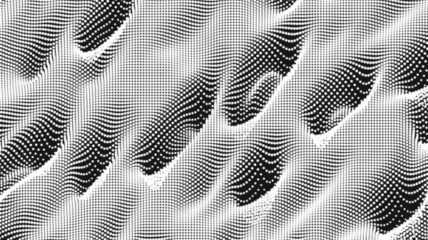 Point wave noise texture. Abstract dot background. Technological cyberspace background. — 스톡 벡터