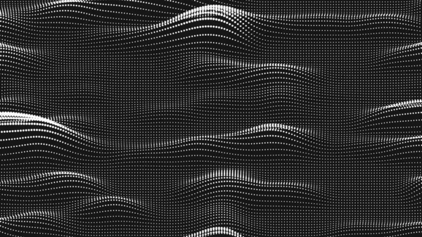 Textura de ruído de ondas pontuais. Fundo de ponto abstrato. fundo ciberespaço tecnológico. — Vetor de Stock