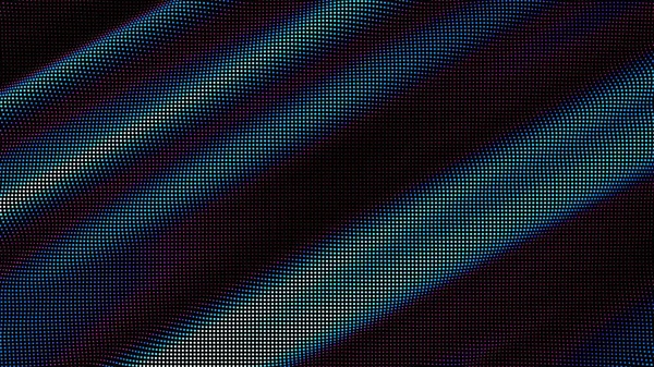 Vagues de points colorés. Données numériques éclaboussure de tableau de points. Futuriste lisse glitch UI élément — Image vectorielle