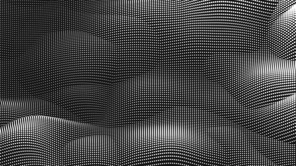 Point wave noise texture. Abstract dot background. Technological cyberspace background. — Archivo Imágenes Vectoriales