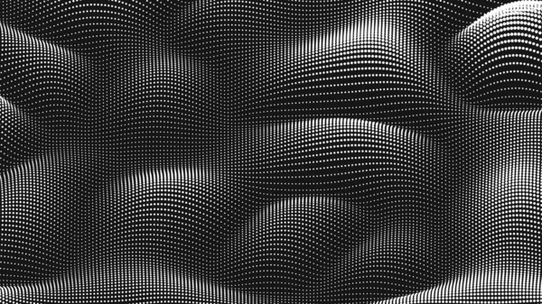 Point Wave Noise Texture Abstract Dot Background Technological Cyberspace Background — Stok Vektör