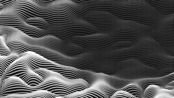 Point Wave Noise Texture Abstract Dot Background Technological Cyberspace Background —  Vetores de Stock