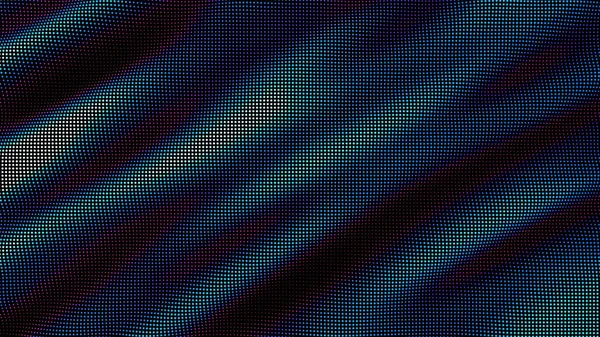 Vagues Points Colorés Données Numériques Éclaboussure Tableau Points Futuriste Lisse — Image vectorielle