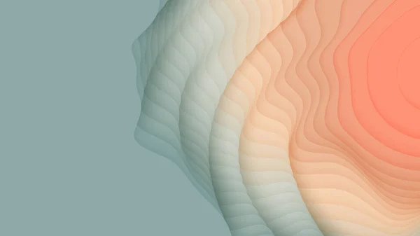 Camadas Papel Coloridas Corte Papel Gradiente Abstrato Conceito Forma Origami — Vetor de Stock
