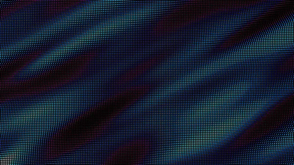 Waves Colorful Points Digital Data Splash Point Array Futuristic Smooth — Stockvektor