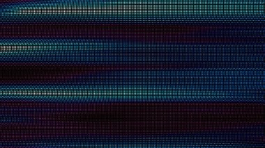 Renkli noktalar dalgaları. Nokta dizisinin dijital veri sıçraması. Fütürist pürüzlü UI elementi.