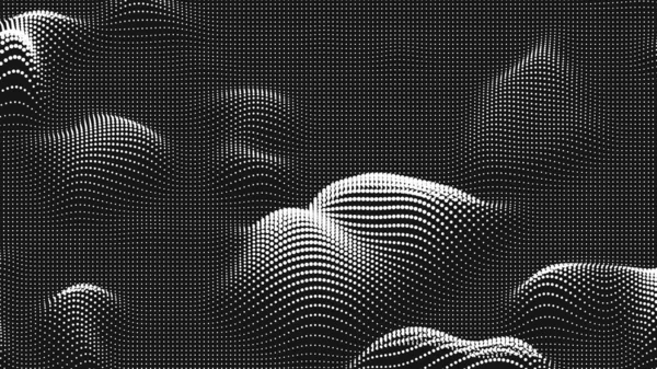 Point Wave Bump Texture Abstract Dot Background Technological Cyberspace Background — Stock vektor