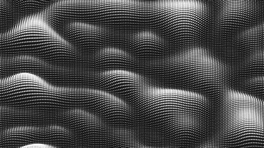 Point wave noise texture. Abstract dot background. Technological cyberspace background