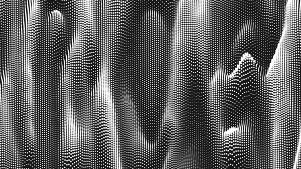Point Wave Vertical Threads Texture Abstract Dot Background Technological Cyberspace — Archivo Imágenes Vectoriales